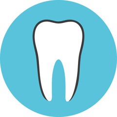 Tooth icon Dental clinic logotype. . Vector illustration