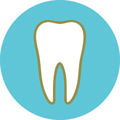Tooth icon Dental clinic logotype. . Vector illustration