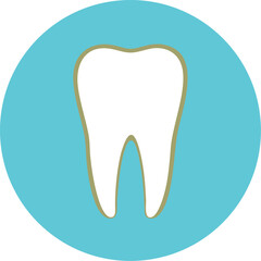 Tooth icon Dental clinic logotype. . Vector illustration