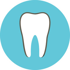 Tooth icon Dental clinic logotype. . Vector illustration