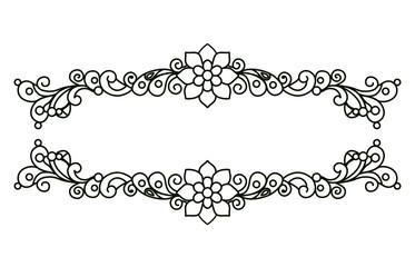 Elegant Ornamental Frame With Floral and Decorative Patterns