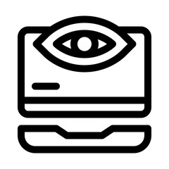 Spyware line icon