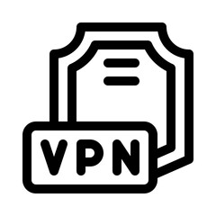 VPN line icon