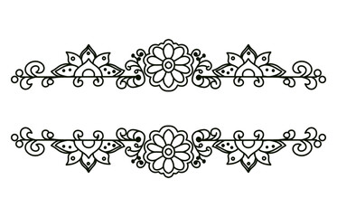 Elegant Ornamental Frame With Floral and Decorative Patterns