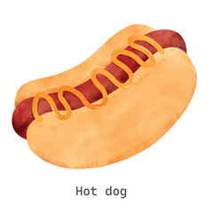 Hot dog with Mayonnaise sauce