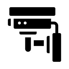 Security camera glyph icon