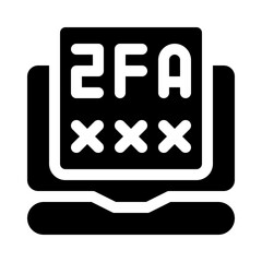Two Factor Authentication glyph icon