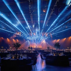 Large event venues adopting eco-innovations with green lighting, low-emission logistics, reusable setups, and carbon tracking for sustainable experiences