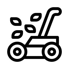 Lawn mower line icon