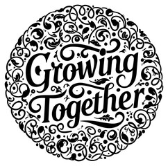 A captivating. black and white design with elaborate swirls and flourishes. Suitable for posters. merchandise. or editorial uses.
