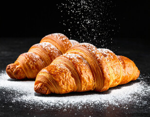 croissant on a white plate
