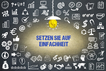 Setzen Sie auf Einfachheit