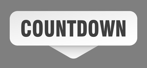 countdown sticker. countdown sign isolated on gray background
