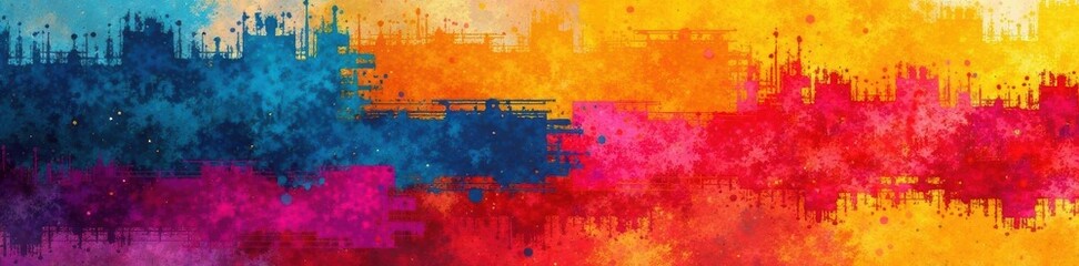 Rough, textured line strokes form abstract grunge underlines , vector, illustration