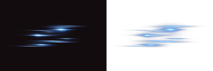 Glowing Blue Light Line PNG.Horizontal Futuristic Energy Beam with Radiant Shine, Neon Glow, Flare, and Shimmer for Digital Effects, Tech Design, and Highlights Overlay