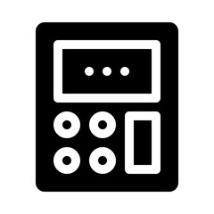 Calculator glyph icon