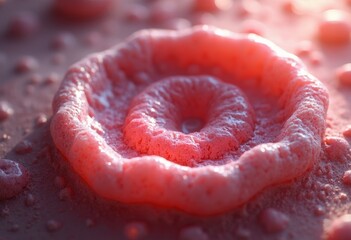 Close up of Red Blood Cell Morphology Art