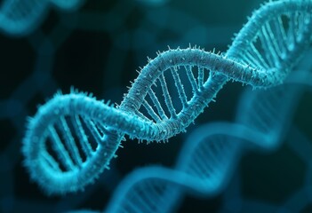 Close up of DNA Structure Art