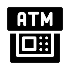 ATM glyph icon