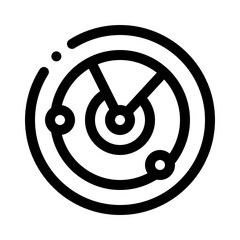 Radar line icon