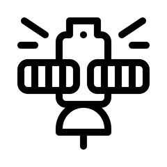 Satellite line icon