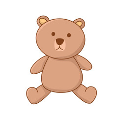 Cute teddy bear illustration