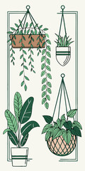simple houseplant icons