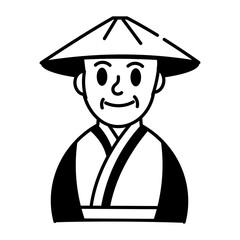 A drawing style icon of japanese culture
