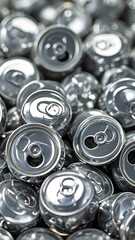 The glint of discarded cans a promise of renewal through recycling s embrace with a high key close