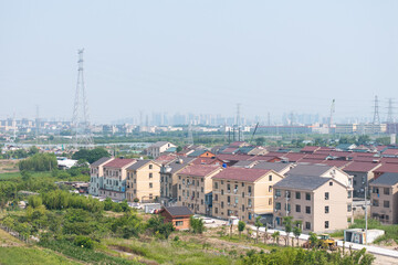 aerial view bridge under construction
