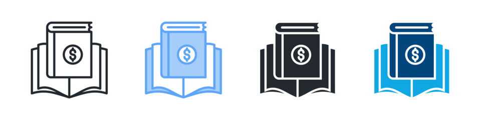 Financial Literacy Icon Outline Style. Vector Illustration For Graphic Design