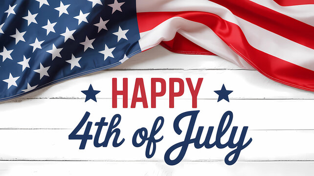 Happy fourth of july usa independence day american flag holiday celebration patriotic background image design