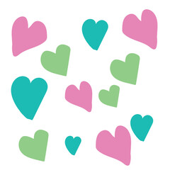 love pattern illustration pastel colour hand draw