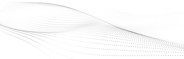 Digital landscape with dots and lines. Cyberspace grid. Background concept for your design. 3d