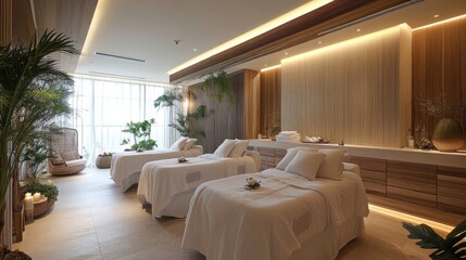 a calming spa environment combined with aromatherapy and massage techniques soothes the nervous system, promoting mental clarity and emotional well being.