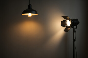 studio shot of a spotlight
