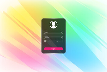 Website login page template design