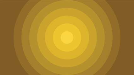 Concentric Circles of Golden Hues: A Warm and Radiant Abstract Design