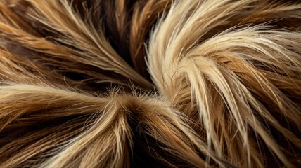 Animal Fur Pattern Swirl in Creative Abstract Composition