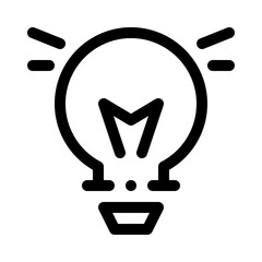 Lightbulb line icon