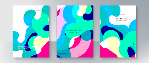 Abstract minimalism creative poster design