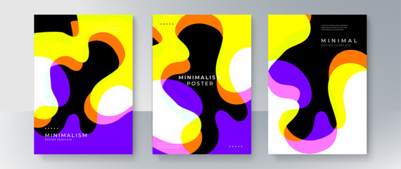 Abstract minimalism creative poster design
