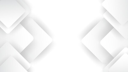 Obraz premium Abstract geometric white monochrome background