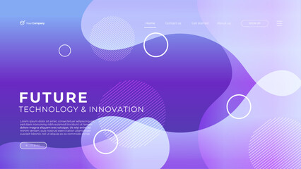 Landing page luxury design background template