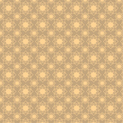 Flat design abstract arabesque pattern illustration