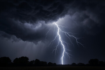 lightning in the night