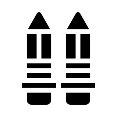 Pencil glyph icon