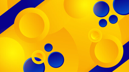 Illustration vector graphic of abstract background blue and yellow