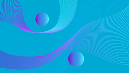 Vector abstract blue and purple wave modern fluid background