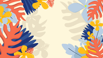 Illustration abstract colorful floral background